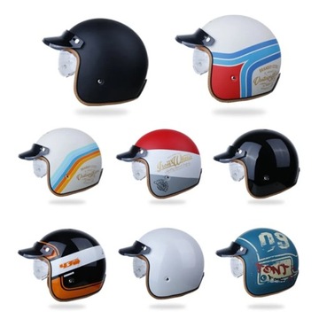 Ретро-сертифицированный DOT мотоциклетный шлем Four Seasons Vintage Casco Moto