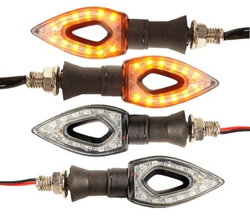 KIERUNKOWSKAZY UNIWERSALNE STRZAŁKA LED MOTOCYKL SKUTER ATV HOMOLOGACJA