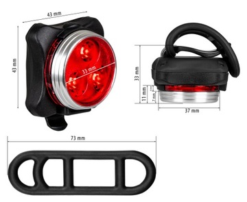 ЗАДНИЙ ВЕЛОСИПЕДНЫЙ ФОНАР VAYOX LED USB ЗАДНИЙ ФОНАРЬ