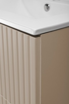 Шкафчик для ванной навесной под умывальник, 180 см, Кашемир, рифленые фасады, ТОП!