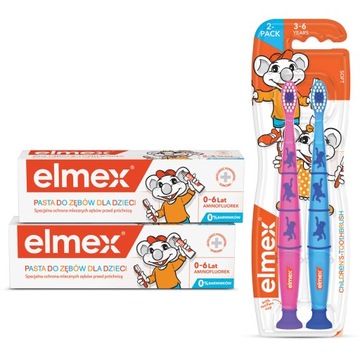 elmex ZESTAW PASTY I SZCZOTECZKI DLA DZIECI