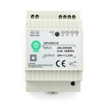 DIN30W24 zasilacz na szynę 30W 24V DC 1.25A