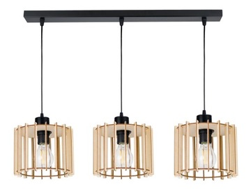 LAMPA WISZĄCA ZWIS żyrandol sufitowa LOFT Drewno 3