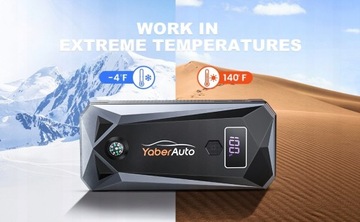 Автомобильный стартер YABER 4000A, 26800 мАч, автомобильный аккумулятор