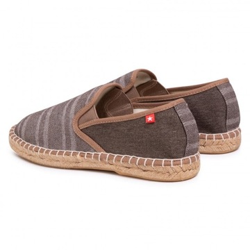 BIG STAR FF174541 BRĄZOWE ESPADRYLE MĘSKIE BUTY R41