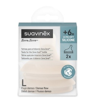 Suavinex SMOCZKI L 2szt. o szybkim przepływie do butelek ZERO ZERO