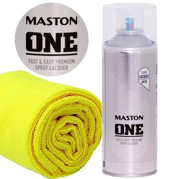 Lakier bezbarwny Maston One 400ml Półpołysk Satyna