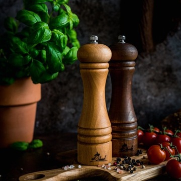 Мельница для перца и соли, набор деревянных мельниц.