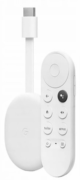 МУЛЬТИМЕДИЙНЫЙ ПЛЕЕР GOOGLE CHROMECAST 4.0 4K SMART TV Польский язык Пульт дистанционного управления