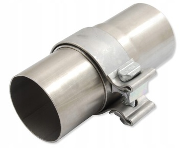 Хомут глушителя диаметром 70 мм, для соединения труб диаметром 65 мм, НЕРЖАВЕЮЩАЯ НЕРЖАВЕЮЩАЯ