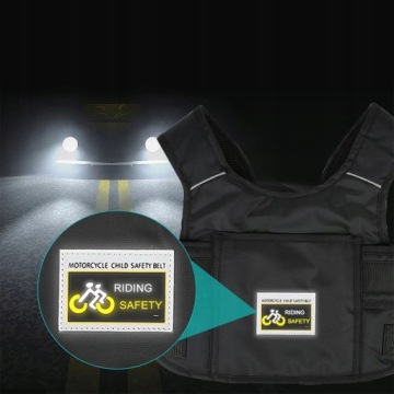 ДЕТСКИЙ БЕЗОПАСНЫЙ ПОЯС МОТОРЦИКЛОВ со светоотражающими полосками