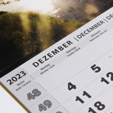 Тройной настенный календарь Восход 2024 года