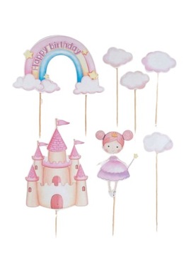 Украшение торта «Замок», 7 элементов