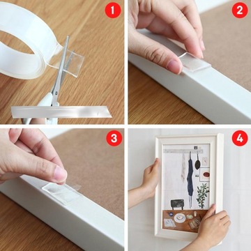 Нано-лента, прочная, двусторонняя, многоразовая, водонепроницаемая, 5 м x 30 мм