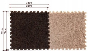 Развивающий игровой коврик 32х32 см серый