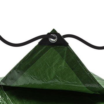 БРЕЗЕНТ 4X5м, УСИЛЕННЫЙ, ТОЛСТЫЙ, ЗЕЛЕНЫЙ, СИЛЬНЫЙ УФ+