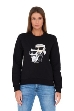 KARL LAGERFELD Czarna bluza Ikonik 2.0 XS