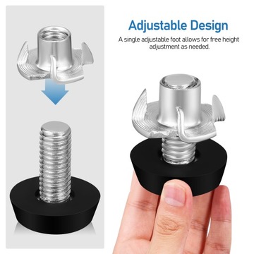 РЕГУЛИРУЕМЫЕ МЕБЕЛЬНЫЕ НОЖКИ ДЛЯ СТАБИЛЬНОСТИ СТОЛОВ, ДИВАНОВ, ШКАФОВ, СТУЛЬЕЙ