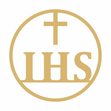 Koło obręcz dekoracja IHS Pierwsza Komunia Święta