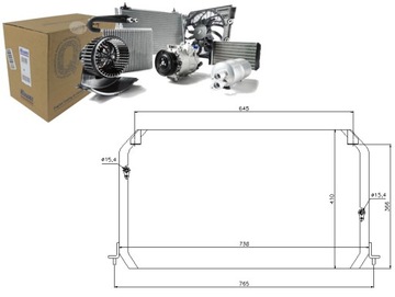 CHLADIČ KLIMATIZACE LEXUS ES 300 91- 3.0 I V6 2