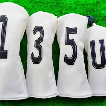 Деревянный чехол для головы из искусственной кожи для гольфа, защитные аксессуары