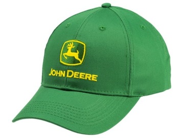 Czapka z daszkiem zielona John Deere