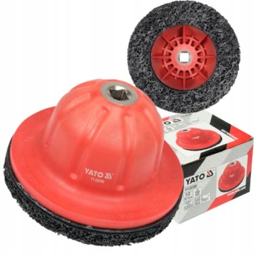 ШЛИФОВАЛЬНЫЙ ДИСК YATO ДЛЯ ЧИСТКИ ТОРМОЗНЫХ СТУПИЦ И ДИСКОВ ПРИВОДНАЯ ЩЕТКА 1/2