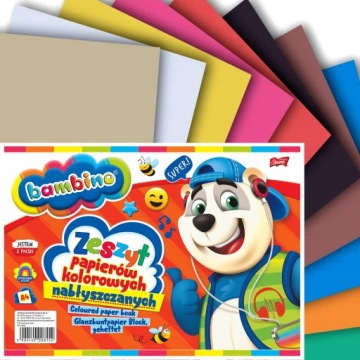 Технический блок A4 Colour Cards 160g Bambino