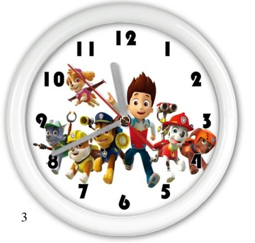 ZEGAR ścienny psi patrol PAW PATROL dla dzieci PL