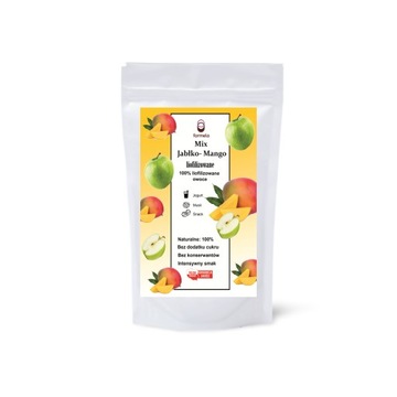 FORMELO LIOFILIZOWANE JABŁKO-MANGO 100% NATURALNE OWOCE BEZ CUKRU 35g