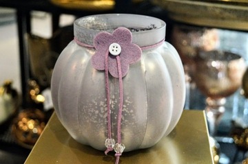 БЕЖЕВЫЙ ФОНАРЬ 14см