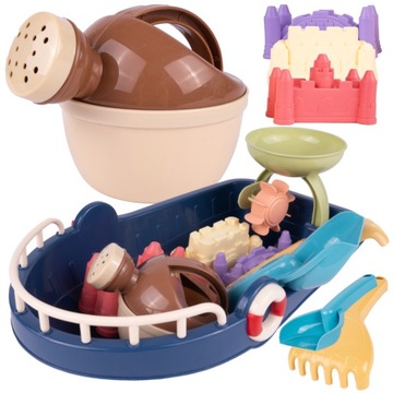НАБОР ИГРУШЕК ПЕСОЧНИЦА ИГРУШКИ ДЛЯ ПЛЯЖА ЛОДКА ЛЕЙКА