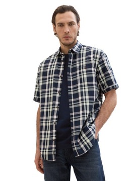 Koszula męska Tom Tailor checked slubyarn shirt r. XXXL