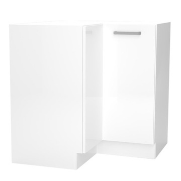 Biała szafka kuchenna narożna rogowa 90x90 cm połysk VITA
