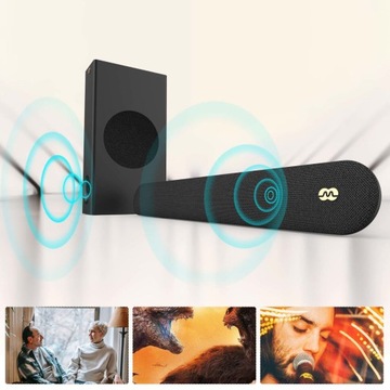 MOZOS CINEMA 2.1 SOUNDBAR ДОМАШНИЙ КИНОТЕАТР ДОМАШНИЙ КИНОТЕАТР ДЛЯ ТВ С ДИСТАНЦИОННЫМ УПРАВЛЕНИЕМ