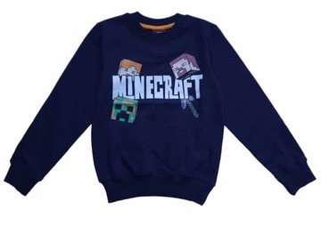 MINECRAFT bluza chłopięca 4-5 / 110 cm ocieplana