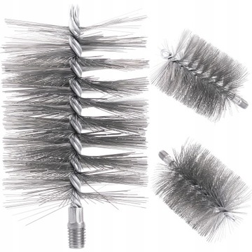 SZCZOTKA WYCIOR DO CZYSZCZENIA PIECA KOTŁA KOMINA Z SADZY CO FI 100mm