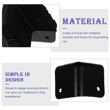 h-ЧЕРНЫЙ ДЕКОР УГЛОВЫЕ ЗАЩИТЫ СТОЛИКА МЕТАЛЛИЧЕСКИЙ УГОЛ