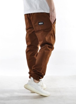 Spodnie XL Bossline Casual Jogger brązowe joggery