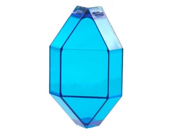 Lego 2468 panel narożny 3x3x6 Trans-Dark Blue