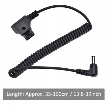 D Tap B Typ męski na kątowy DC 5.5x2.5mm Adapter