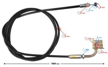 Трос для фиксации дивана скальпеля Barton