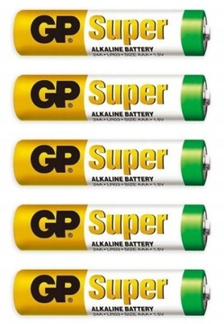 Baterie Alkaliczne GP R03 AAA Super Value 5 szt