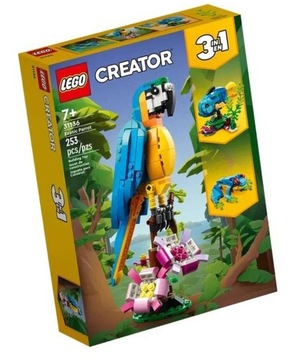LEGO CREATOR 31136 EGZOTYCZNA PAPUGA