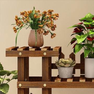 БОЛЬШАЯ ДЕРЕВЯННАЯ ПОДСТАВКА ДЛЯ ЦВЕТОВ МНОГОЯРУСНАЯ ПОДСТАВКА ДЛЯ ЦВЕТОВ + АКСЕССУАРЫ