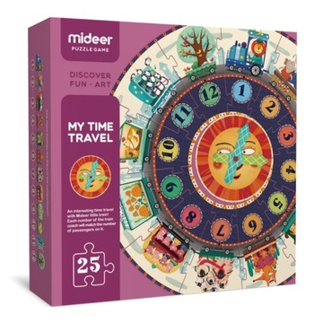 Mideer Puzzle edukacyjne Zegar Nauka o czasie