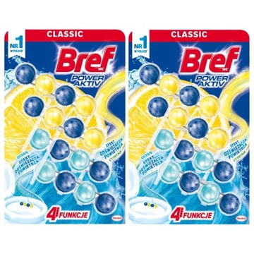 Bref Power Zawieszka WC Soczysta Cytryna 8x50g