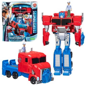 DUŻY TRANSFORMERS 2W1 20 AUTO ROBOT CM OPTIMUS PRIME + FIGURKA ROBBY MALTO