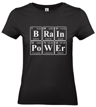 Koszulka Brain Power Periodic Pierwiastki TW M