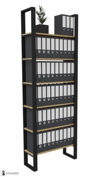 Regał Biurowy Segregator Biuro Loft 240 cm
